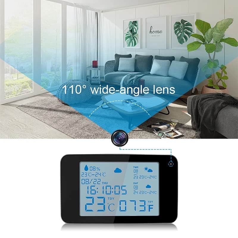 מצלמה נסתרת בלוח מזג אוויר
