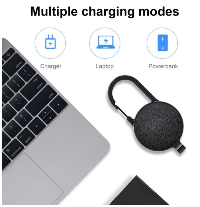 מחזיק מפתחות עם מכשיר הקלטה קטן