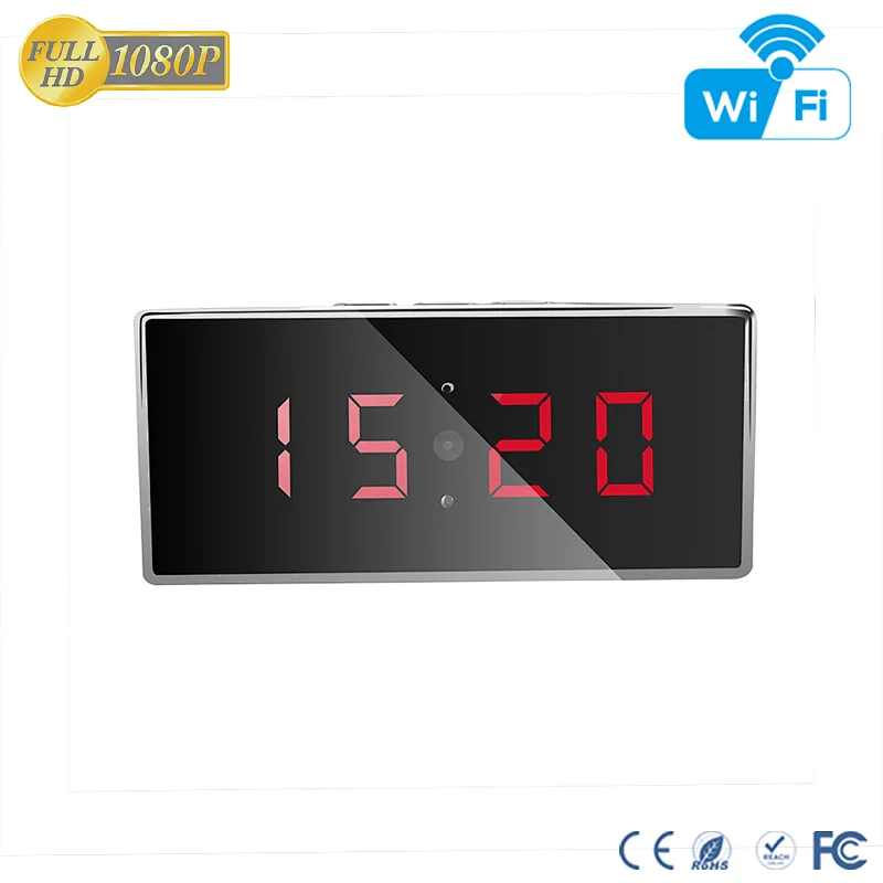 מצלמה נסתרת בשעון שולחני WIFI