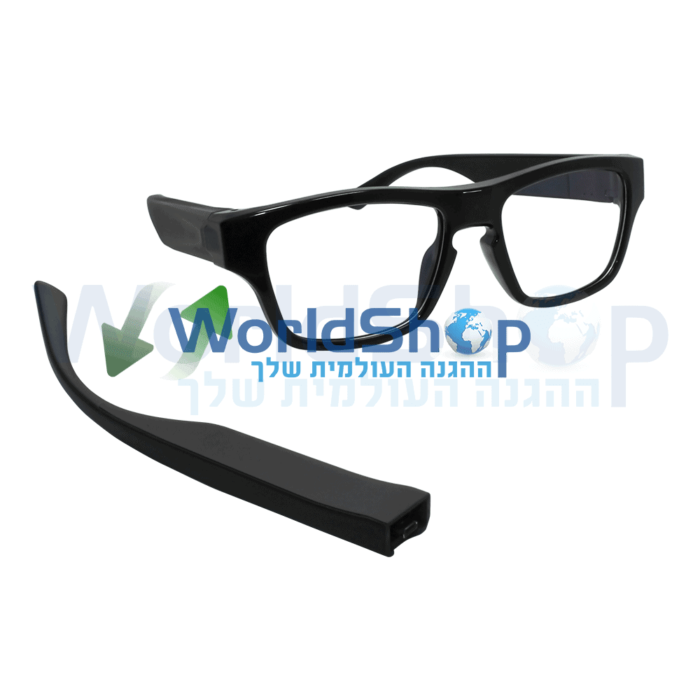 מצלמה נסתרת במשקפיים שידור ישיר