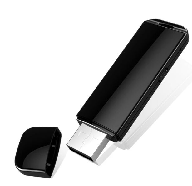 מקליט קול USB מכשיר הקלטה שחור דיסק און קי