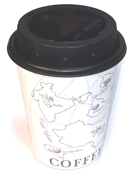 מצלמה נסתרת במכסה של כוס שתיה חד פעמית Lawmate