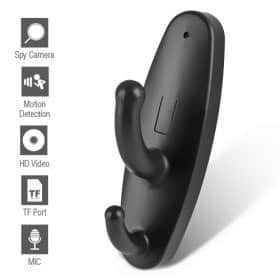 מצלמה נסתרת בקולב לבגדים באיכות HD