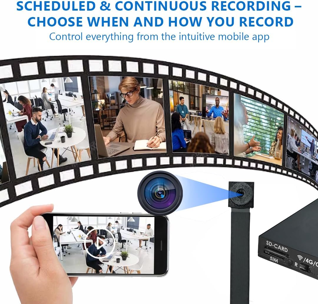 מצלמת ריגול זעירה שידור חי Wi-Fi אלחוטי 4G