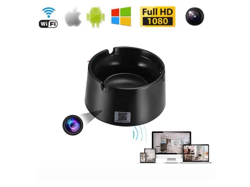 מצלמה נסתרת WIFI במאפרה