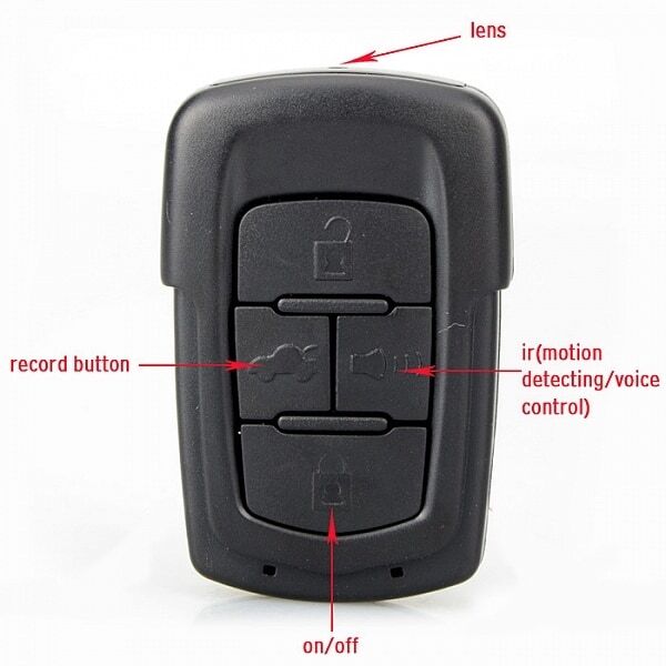 שלט לרכב עם מצלמה נסתרת