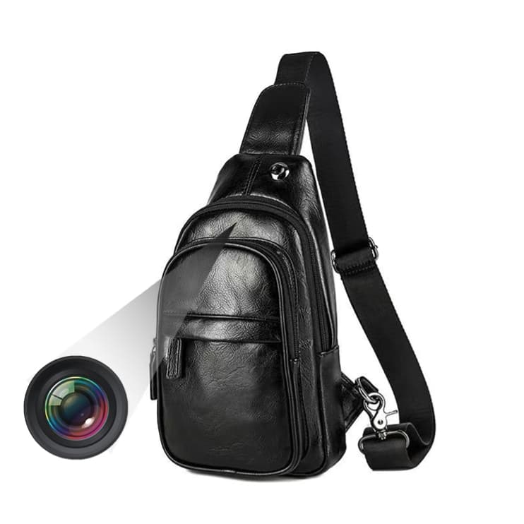 מצלמה נסתרת והקלטה אלחוטית בתיק צד